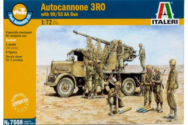 Autocannone 3RO із зенітною гарматою 90/53 (Italeri 7508) 1/72