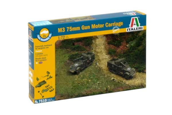Самоходка M3 с 75-мм пушкой (Italeri 7510) 1/72