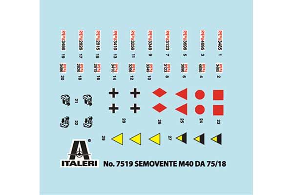 Semovente M40 с пушкой 75/18 (Italeri 7519) 1/72