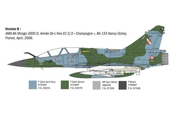 Mirage 2000 B/D (Italeri 90023) 1/72