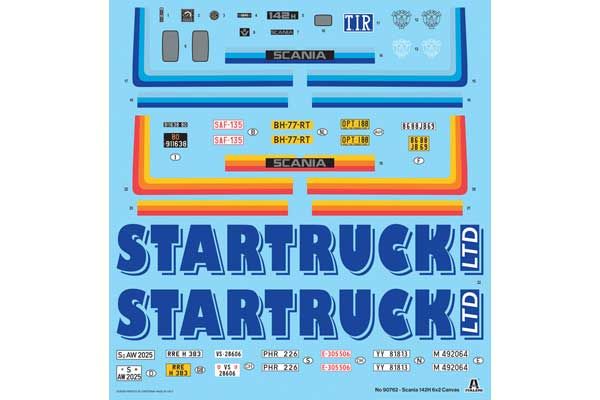 Scania 142H 6x2 Canvas (Italeri 90762) 1/24
