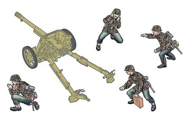 Пушка Pak 97/38 AT с расчетом (Italeri 96460) 1/35