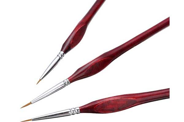 Пензлі для мініатюр 3шт. 0 / 00 / 000 Пензлі для мініатюр 3шт. 0 / 00 / 000