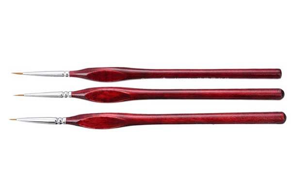 Пензлі для мініатюр 3шт. 0 / 00 / 000 Пензлі для мініатюр 3шт. 0 / 00 / 000