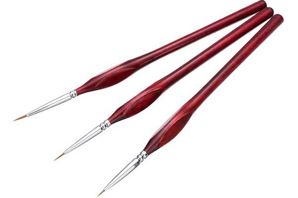 Пензлі для мініатюр 3шт. 0 / 00 / 000 Пензлі для мініатюр 3шт. 0 / 00 / 000