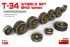 Набір катків для танку Т-34. 1942 р. випуску (MiniArt 35236) 1/35