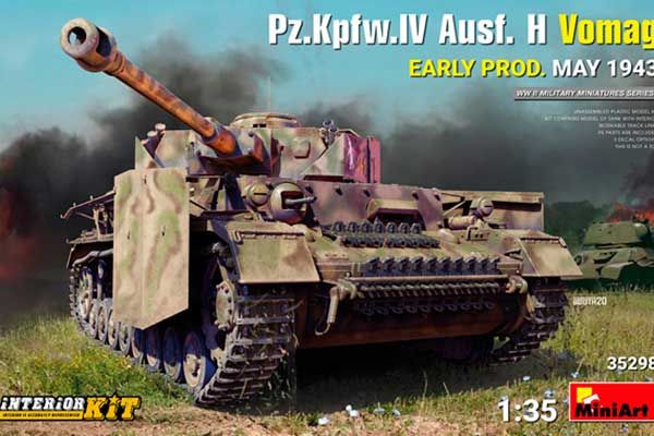 Pz.Kpfw.IV Ausf. H Vomag. Раннього виробництва. Травень 1943 (MiniArt 35298) 1/35