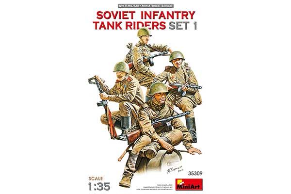 Радянські Солдати Їдучі на Танку - Набір 1 (MiniArt 35309) 1/35 Радянські Солдати Їдучі на Танку - Набір 1 (MiniArt 35309) 1/35