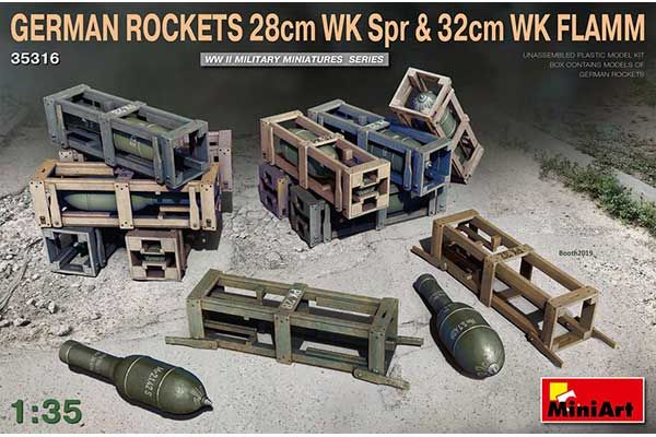 Німецькі Ракети 28см WK Spr и 32см WK FLAMM (MiniArt 35316) 1/35 Німецькі Ракети 28см WK Spr и 32см WK FLAMM (MiniArt 35316) 1/35
