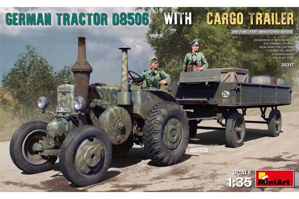 Німецький трактор D8506 з причепом (MiniArt 35317) 1/35 Німецький трактор D8506 з причепом (MiniArt 35317) 1/35