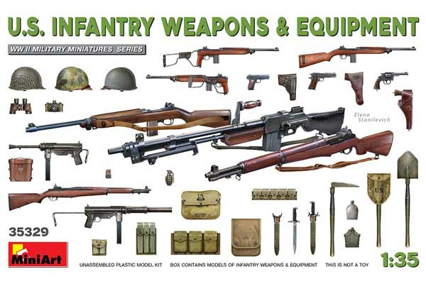 Американська піхотна зброя і спорядження (MiniArt 35329) 1/35 Американська піхотна зброя і спорядження (MiniArt 35329) 1/35