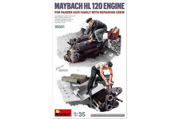 Двигун MAYBACH HL 120 з ремонтною командою (MiniArt 35331) 1/35 Двигун MAYBACH HL 120 з ремонтною командою (MiniArt 35331) 1/35