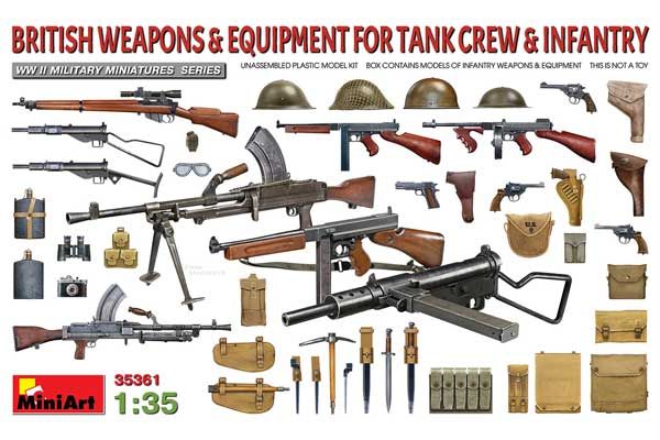 Британська зброя і спорядження для танкистів і піхоти (MiniArt 35361) 1/35 Британська зброя і спорядження для танкистів і піхоти (MiniArt 35361) 1/35