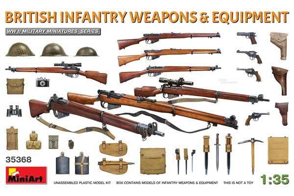 Британська піхотна зброя і спорядження (MiniArt 35368) 1/35 Британська піхотна зброя і спорядження (MiniArt 35368) 1/35