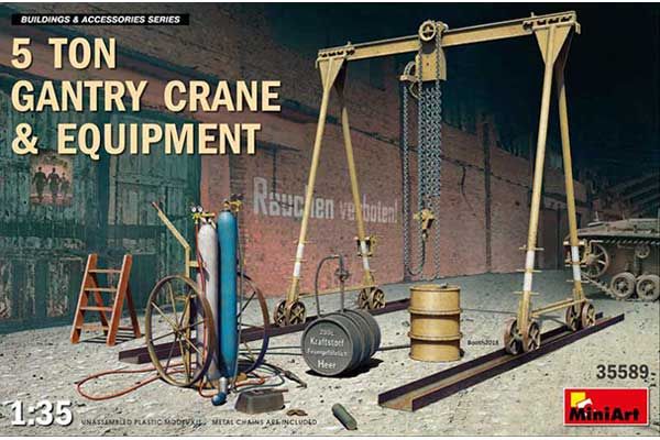 Сборная модель - 5-Тонный Кран и Оборудование (Mini Art 35589) 1/35