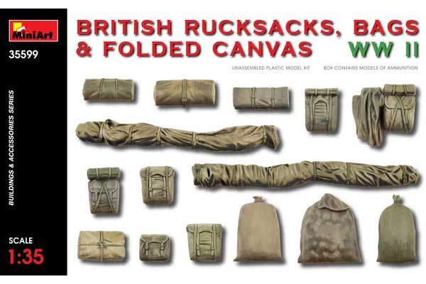 Британські Рюкзаки, Валізи і Складений Брезент 2СВ (MiniArt 35599) 1/35 Британські Рюкзаки, Валізи і Складений Брезент 2СВ (MiniArt 35599) 1/35
