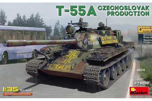Т-55А чехословатского производства (MiniArt 37084) 1/35 Т-55А чехословатского производства (MiniArt 37084) 1/35