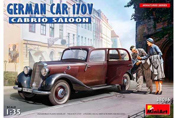 Немецкий Автомобиль Typ 170V Кабрио Салон (MiniArt 38016) 1/35