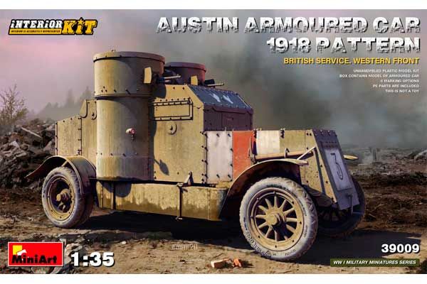 Бронеавтомобиль AUSTIN 1918. Британская служба. Западный фронт (MiniArt 39009) 1/35