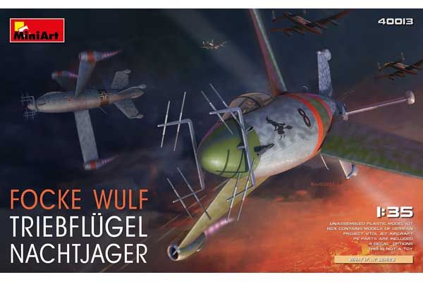 Ночной истребитель Focke Wulf Triebflugel Nachtjager (MiniArt 40013) 1/35 Ночной истребитель Focke Wulf Triebflugel Nachtjager (MiniArt 40013) 1/35
