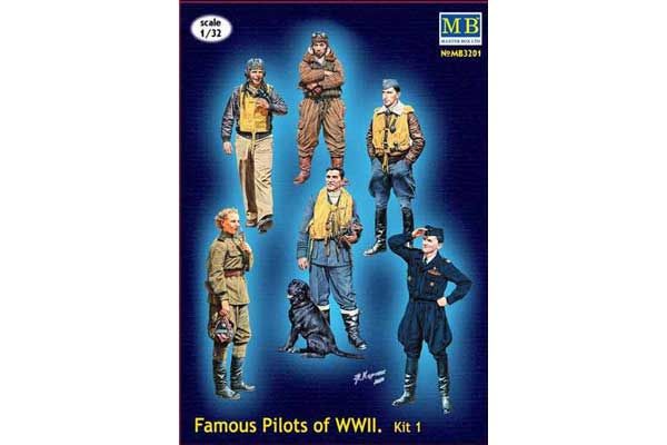 Відомі пілоти Другої світової війни (Master Box 3201) 1/32 Відомі пілоти Другої світової війни (Master Box 3201) 1/32