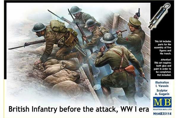 Британська піхота перед наступом, Перша світова війна (Master Box 35114) 1/35 Британська піхота перед наступом, Перша світова війна (Master Box 35114) 1/35