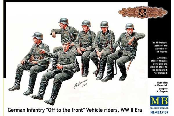 Немецкая пехота в транспортном средстве (Master Box 35137) 1/35