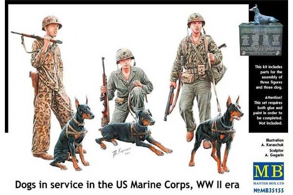 Собаки на службі корпуса морської піхоти США (Master Box 35155) 1/35 Собаки на службі корпуса морської піхоти США (Master Box 35155) 1/35