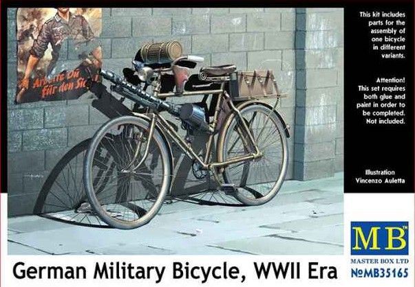 Немецкий военный велосипед 2МВ (Master Box 35165) 1/35