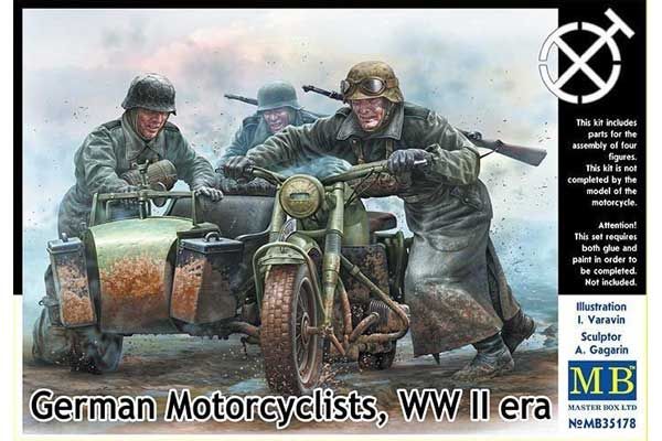 Німецькі мотоциклісти 2СВ (Master Box 35178) 1/35 Німецькі мотоциклісти 2СВ (Master Box 35178) 1/35