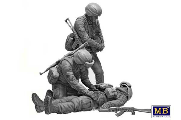 На поле боя. Украинские венные медики. Набор № 8 (Master Box 35231) 1/35