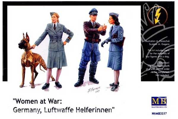 Персонал жіночих допоміжних частин люфтваффе (Master Box 3557) 1/35 Персонал жіночих допоміжних частин люфтваффе (Master Box 3557) 1/35