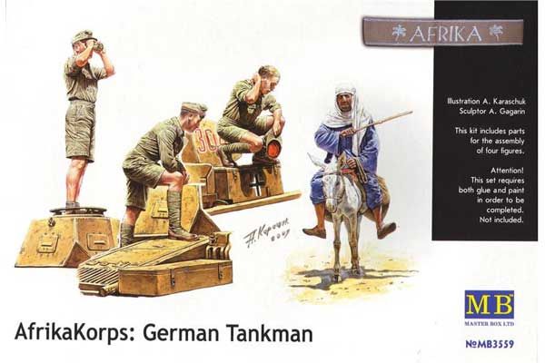 Африканский корпус. Немецкие танкисты (Master Box 3559) 1/35