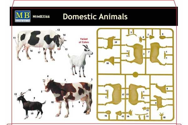 Свійські тварини (Master Box 3566) 1/35