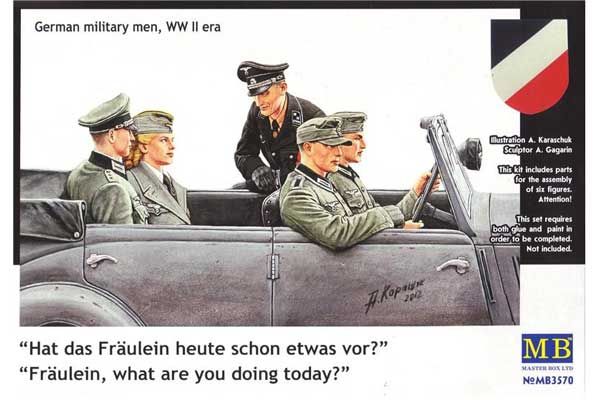 "Чим зайняті сьогодні, пані?". Німецькі військові (Master Box 3570) 1/35 "Чим зайняті сьогодні, пані?". Німецькі військові (Master Box 3570) 1/35