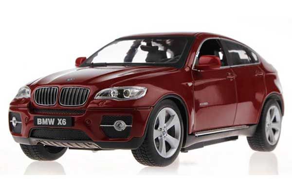 Машинка р / к 1:24 Meizhi лиценз. BMW X6 металева (червона)