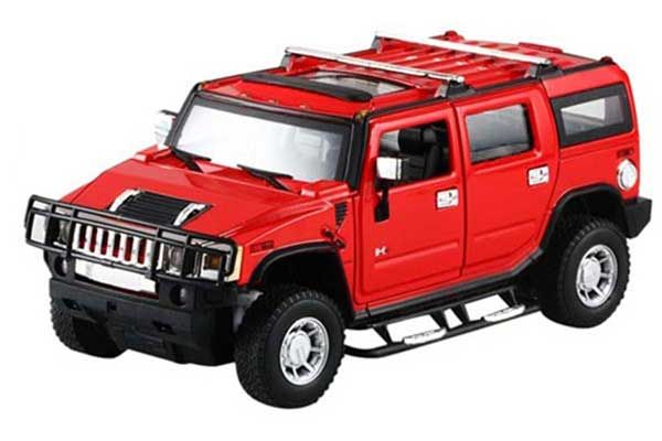 Машинка р / к 1:24 Meizhi лиценз. Hummer H2 металева (червона)