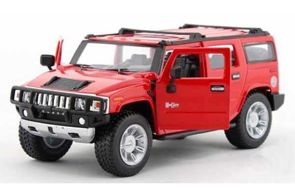 Машинка р / к 1:24 Meizhi лиценз. Hummer H2 металева (червона)