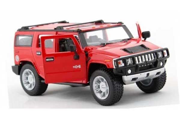 Машинка р / к 1:24 Meizhi лиценз. Hummer H2 металева (червона)