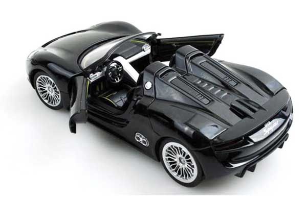 Машинка р/у 1:24 Meizhi лиценз. Porsche 918 металлическая (черный)