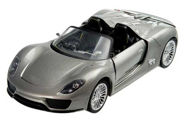 Машинка р / к 1:24 Meizhi лиценз. Porsche 918 металева (сіра)