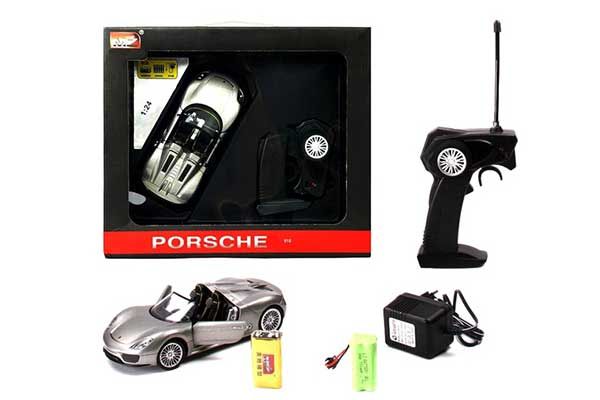 Машинка р / к 1:24 Meizhi лиценз. Porsche 918 металева (сіра)