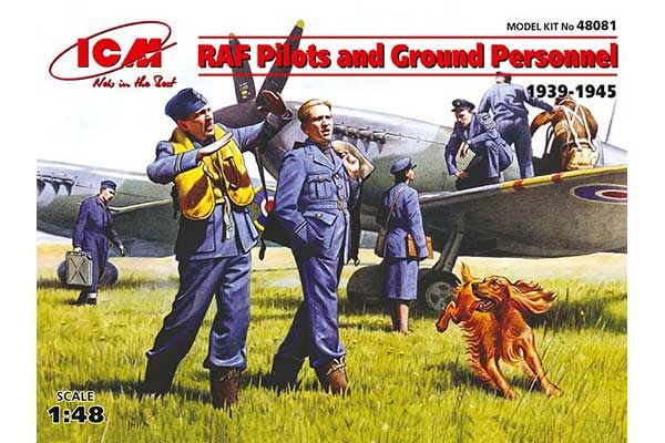 Пілоти і техніки ВПС Великобританії (1939-1945 р) (ICM 48081) 1/48 Пілоти і техніки ВПС Великобританії (1939-1945 р) (ICM 48081) 1/48
