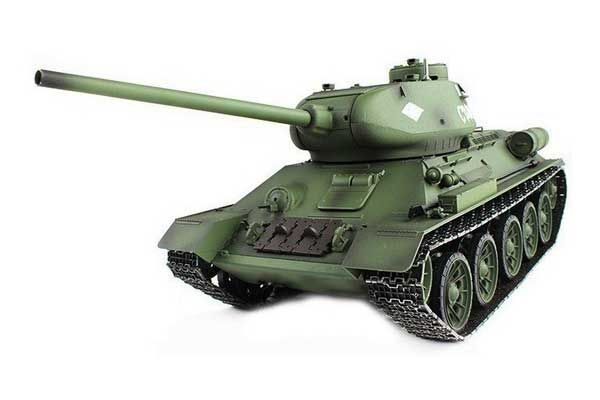 Радіокерований танк Т-34 з пневмогарматою та димом (Heng Long HL3909-1) 1/16 Радіокерований танк Т-34 з пневмогарматою та димом (Heng Long HL3909-1) 1/16