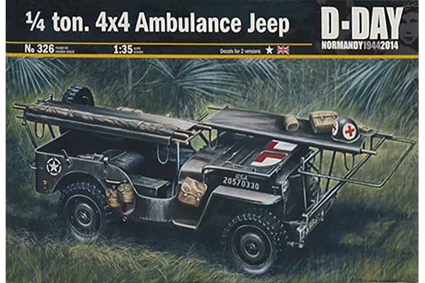 1/4 ton. 4x4 AMBULANCE JEEP (ITALERI 326) 1/35 1/4 ton. 4x4 AMBULANCE JEEP (ITALERI 326) 1/35
