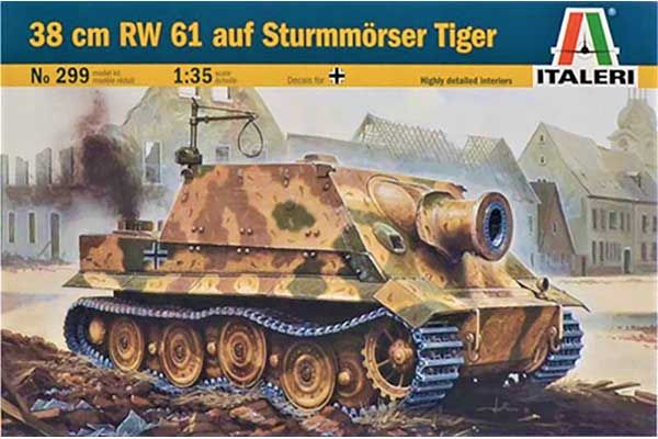 38 cm RW 61 auf Sturmmörser Tiger (ITALERI 299) 1/35 38 cm RW 61 auf Sturmmörser Tiger (ITALERI 299) 1/35