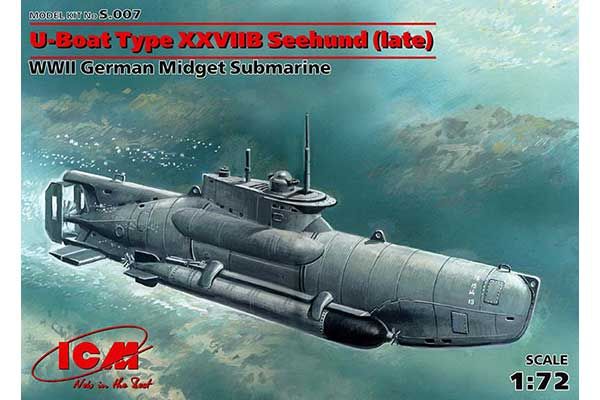 Підводний човен типу XXVII "Seehund" (пізня) (ICM S.007) 1/72 Підводний човен типу XXVII "Seehund" (пізня) (ICM S.007) 1/72