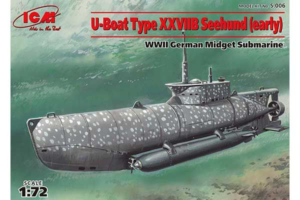 Підводний човен типу XXVII "Seehund" (рання) (ICM S.006) 1/72 Підводний човен типу XXVII "Seehund" (рання) (ICM S.006) 1/72
