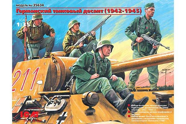 Німецький танковий десант (1942-1945) (ICM 35634) 1/35 Німецький танковий десант (1942-1945) (ICM 35634) 1/35