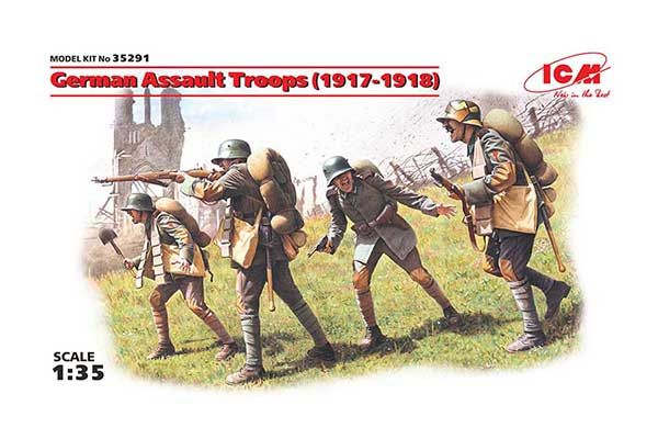 Німецькі штурмові частини 1917-1918 рр (ICM 35291) 1/35 Німецькі штурмові частини 1917-1918 рр (ICM 35291) 1/35